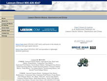 Tablet Screenshot of leeson-direct.com